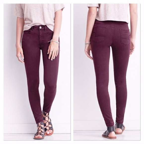 American eagle purple jeans Clearance